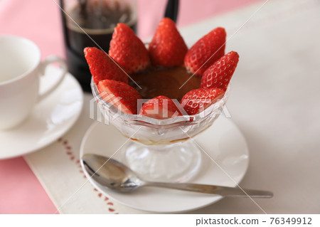 Strawberry and chocolate dessert Strawberry and chocolate dessert 76349912