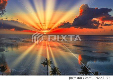 Tropical sunset image Tropical sunset image 76351972