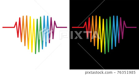 LGBTQ Heart with rainbow. Gay Pride Concept Design For tshirt, greeting card or poster Background Vector Illustration Background illustration. LGBTQ Heart with rainbow. Gay Pride Concept Design For tshirt, greeting card or poster Background Vector Illustration Background illustration. 76351985
