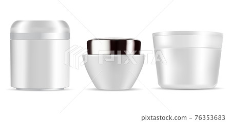 Cream jar. Cosmetic container mockup Creme package Cream jar. Cosmetic container mockup Creme package 76353683