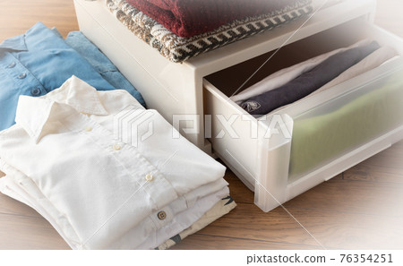 Decluttering while changing clothes Storage, tidying up, winter clothes decluttering Decluttering while changing clothes Storage, tidying up, winter clothes decluttering 76354251