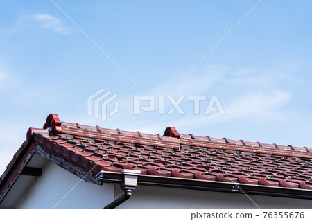 Red tile roof 76355676