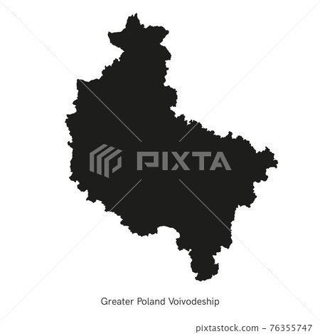 vector illustration administrative map of Poland. Greater Poland Voivodeship Map with gminas vector illustration administrative map of Poland. Greater Poland Voivodeship Map with gminas 76355747