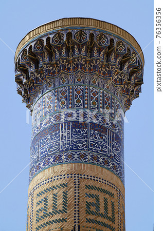 Minaret of Gur-e-Amir mausoleum, Samarkand Minaret of Gur-e-Amir mausoleum, Samarkand 76356356