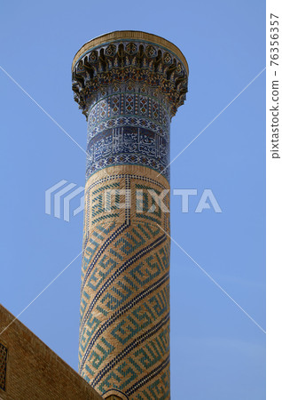 Minaret of Gur-e-Amir mausoleum, Samarkand Minaret of Gur-e-Amir mausoleum, Samarkand 76356357