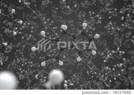Fluorene molecule made with balls, scientific molecular model. Chemical 3d rendering Fluorene molecule made with balls, scientific molecular model. Chemical 3d rendering 76357899