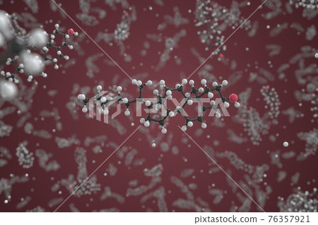 Cholesterol molecule made with balls, scientific molecular model. Chemical 3d rendering Cholesterol molecule made with balls, scientific molecular model. Chemical 3d rendering 76357921