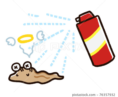 使用殺蟲劑的害蟲蛞蝓 76357932