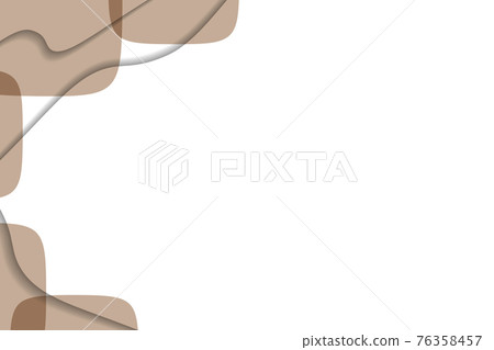 Abstract background with colorful paper cut shapes. Design for poster, banner, card. White and brown abstract round illustration. 3D paper images with a subtle blend of bright colors. Copy space. Abstract background with colorful paper cut shapes. Design for poster, banner, card. White and brown abstract round illustration. 3D paper images with a subtle blend of bright colors. Copy space. 76358457