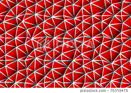 Polygonal red and white mosaic background. Abstract low poly vector illustration. Triangular pattern in halftone style. Template geometric business design with triangle for poster, banner. 76359478