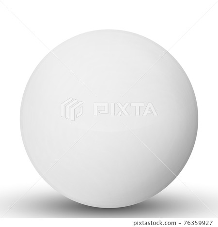Glass white ball or precious pearl. Glossy realistic ball, 3D abstract vector illustration highlighted on a white background. Big metal bubble with shadow. Glass white ball or precious pearl. Glossy realistic ball, 3D abstract vector illustration highlighted on a white background. Big metal bubble with shadow. 76359927