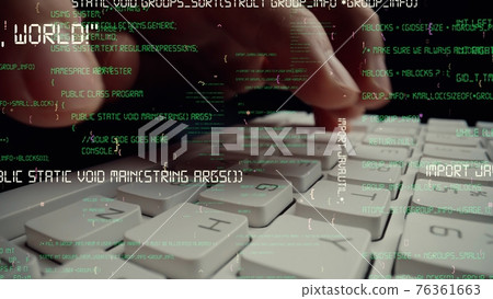 Creative visual of computer programming coding and software development Creative visual of computer programming coding and software development 76361663