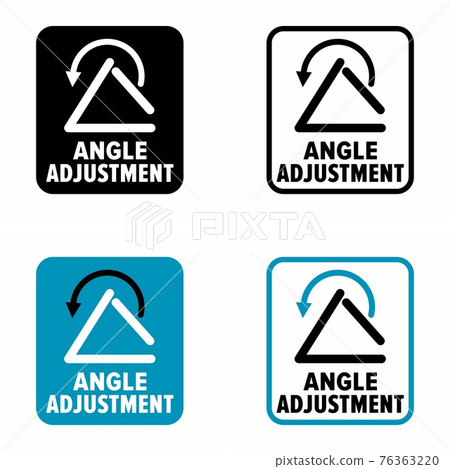 Angle adjustment inclination and position setting mechanism information sign 76363220