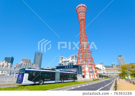 Kobe City Sightseeing Articulated Bus Port Loop Kobe City Sightseeing Articulated Bus Port Loop 76363289