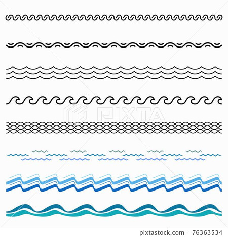 Set of wavy deviders Set of wavy deviders 76363534
