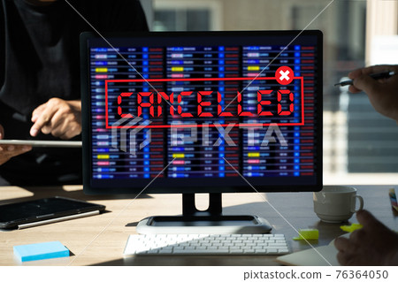 Flights canceled or delayed transportation business  passenger COVID-19 crisis flight cancelled and coronavirus suffer from financial 76364050