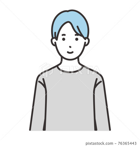 成年男性面部表情微笑 成年男性面部表情微笑 76365443