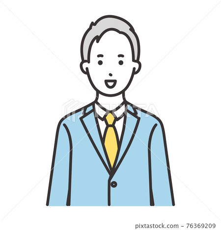 Office worker suit facial expression smile Office worker suit facial expression smile 76369209