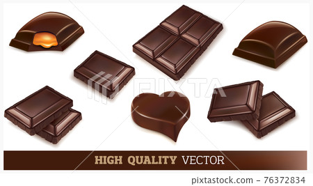 chocolate bars isolated on white background chocolate bars isolated on white background 76372834
