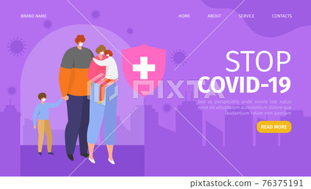 Stop covid virus concept, vector illustration.... - Stock Illustration ...