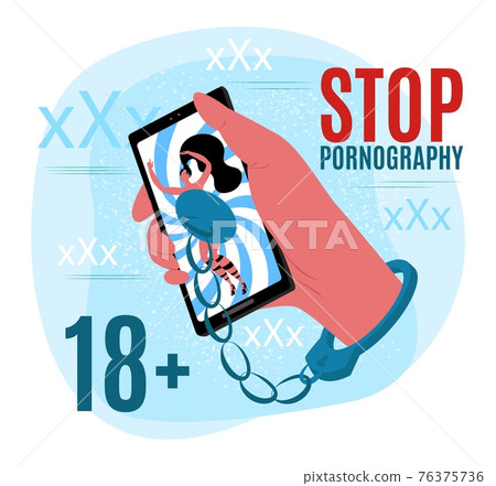 450px x 440px - Stop pornography, pornographic content for... - Stock Illustration  [76375736] - PIXTA