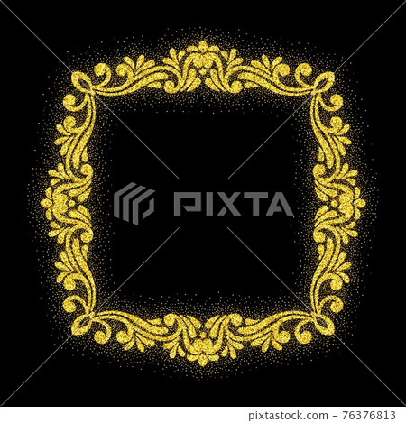 Retro shiny frame or border. Vector illustration. Retro shiny frame or border. Vector illustration. 76376813