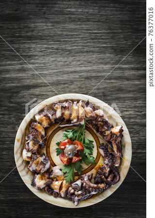 bolied octopus in spicy sauce tapas starter bolied octopus in spicy sauce tapas starter 76377016