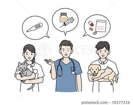 獸用疫苗接種藥品檢驗體檢指南插圖素材 獸用疫苗接種藥品檢驗體檢指南插圖素材 76377316