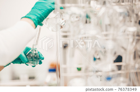 Pharmaceutical production of liquid pharmaceuticals or drugs in pharmacy industrial 76378349