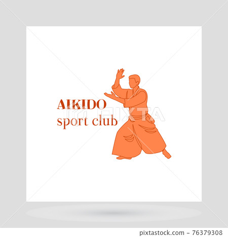 Aikido sport club logo design Aikido sport club logo design 76379308