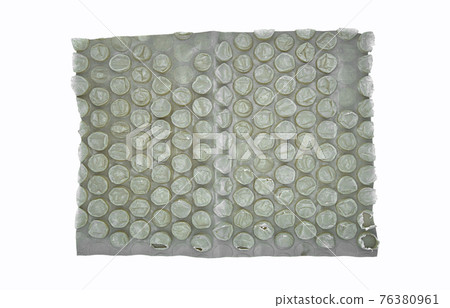 Plastic air bubble protection foil wrap texture background 76380961