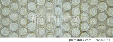 Plastic air bubble protection foil wrap texture background 76380964