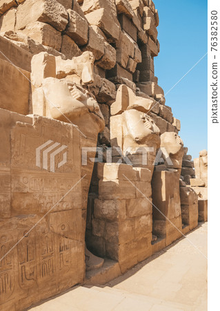 Ruins of the Egyptian Karnak Temple, the largest open-air museum in Luxor Ruins of the Egyptian Karnak Temple, the largest open-air museum in Luxor 76382580