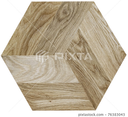 Hexagonal wood panel for interior decoration. Hexagonal wood panel for interior decoration. 76383043