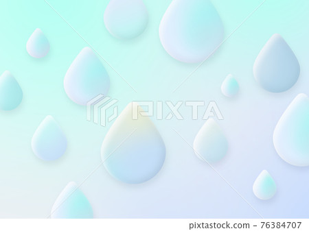 Pastel water drop illustration 76384707