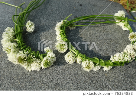 White clover wreath corolla wreath 76384888