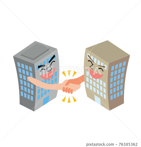 握手的企業大樓的性格 握手的企業大樓的性格 76385362