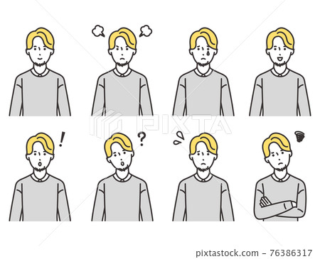 外國男性表情套裝 外國男性表情套裝 76386317
