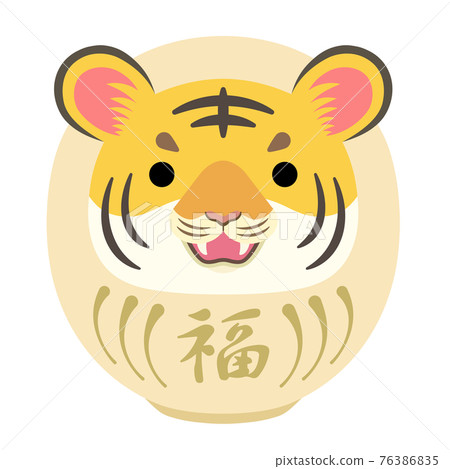 2022虎年萌虎達摩【白色】 2022虎年萌虎達摩【白色】 76386835