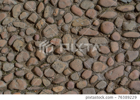 British cobblestone cobblestone surface 76389229