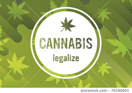 Medical Cannabis Or Marijuana Leaves Ganja... - Stock Illustration ...