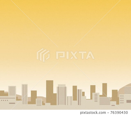 黃沙空氣污染城市城市矢量圖背景 76390430