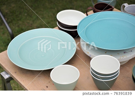 "Craft Market Light Blue Plate" "Craft Market Light Blue Plate" 76391839