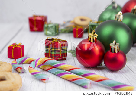 Christmas objects for winter season promotion 76392945