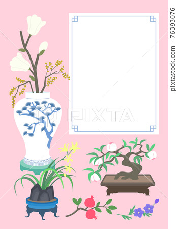 Asian new year greeting card background Asian new year greeting card background 76393076
