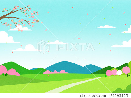 spring cherry blossom scenery spring cherry blossom scenery 76393105