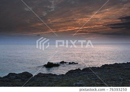 Evening landscape Evening landscape 76393250