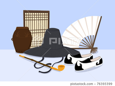 Korean new year objects illustration Korean new year objects illustration 76393399