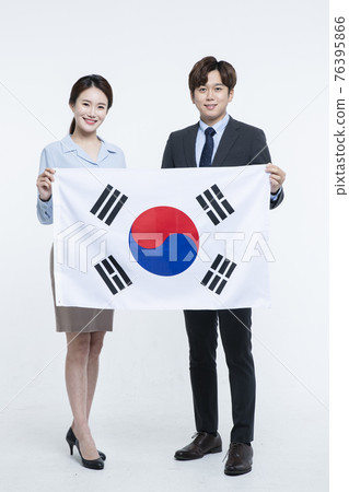 business, startup, people and teamwork concept with South Korea flag business, startup, people and teamwork concept with South Korea flag 76395866