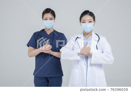 Covid virus medical staff concept Covid virus medical staff concept 76396039